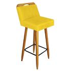 Kit 06 Banqueta Alta Amarelo