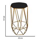 Kit 06 Banqueta Alta Aramado Liz Base Dourado Preto