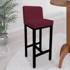 Kit 06 Banqueta Alta Com Encosto Aila Cozinha Balcão Bistrô B