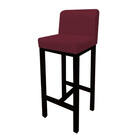 Kit 06 Banqueta Alta Com Encosto Aila Cozinha Balcão Bistrô B