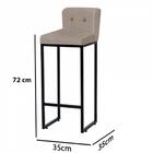 Kit 06 Banqueta Alta Com Lucca Bege