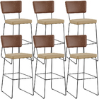 Kit 06 Banqueta Alta Cozinha Sala Jantar Allana L02 Couríssim