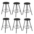 Kit 06 Banqueta Alta Lari Eiffel Hexágono Cozinha Bar Balcão