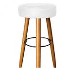 Kit 06 Banqueta Alta Lia Castanho Branco