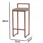 Kit 06 Banqueta Alta Lina Bronze Bege