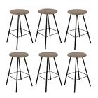 Kit 06 Banqueta Alta Loni Preto Bege