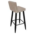 Kit 06 Banqueta Alta Lucy Preto Bege