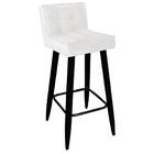 Kit 06 Banqueta Alta Lucy Preto Branco