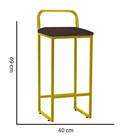 Kit 06 Banqueta Alta Luffi Com Encosto Cozinha Bar Balcão Bis