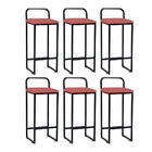 Kit 06 Banqueta Alta Luffi Com Encosto Cozinha Bar Balcão Bis