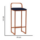 Kit 06 Banqueta Alta Luffi Com Encosto Cozinha Bar Balcão Bis