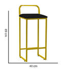 Kit 06 Banqueta Alta Luffi Com Encosto Cozinha Bar Balcão Bis