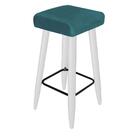 Kit 06 Banqueta Alta Luma Branco Azul Turquesa