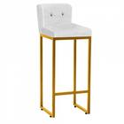 Kit 06 Banqueta Alta Preto Branco