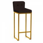 Kit 06 Banqueta Alta Preto Marrom