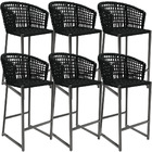 Kit 06 Banqueta Para Área Gourmet Cozinha Varanda Corda Náuti