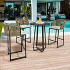 Kit 06 Banqueta Para Área Gourmet Cozinha Varanda Corda Náuti