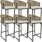 Kit 06 Banqueta Para Área Gourmet Cozinha Varanda Corda Náuti