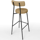 Kit 06 Banquetas Alta Bar Cozinha Sala De Jantar Em Aço Milão