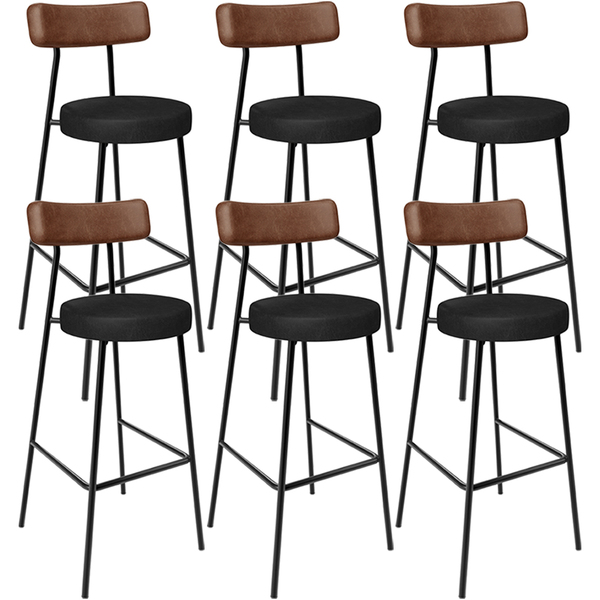 Kit 06 Banquetas Alta Bar Cozinha Sala De Jantar Milão L02 Co