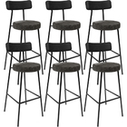 Kit 06 Banquetas Alta Bar Cozinha Sala De Jantar Milão L02 Co