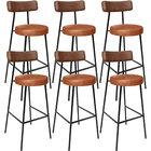 Kit 06 Banquetas Alta Bar Cozinha Sala De Jantar Milão L02 Co