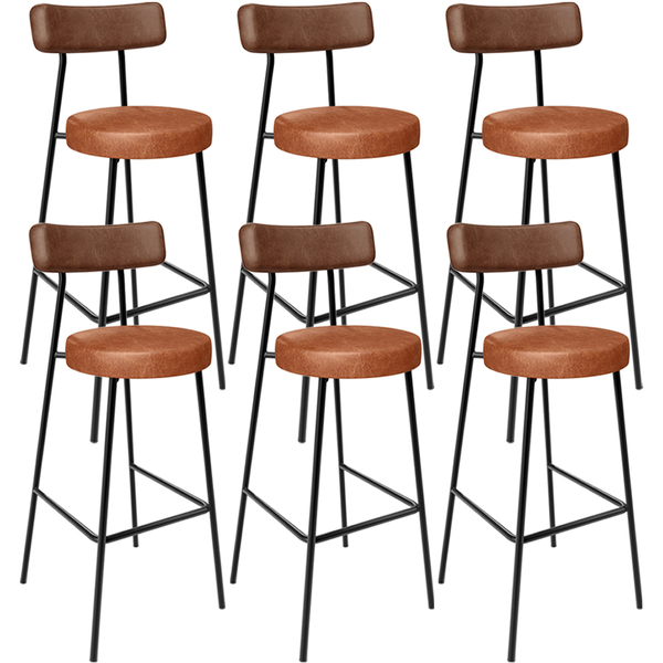 Kit 06 Banquetas Alta Bar Cozinha Sala De Jantar Milão L02 Co