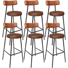 Kit 06 Banquetas Alta Bar Cozinha Sala De Jantar Milão L02 Co