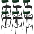 Kit 06 Banquetas Alta Bar Cozinha Sala De Jantar Milão L02 Fa