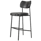 Kit 06 Banquetas Alta Bar Cozinha Sala De Jantar Preto Elira