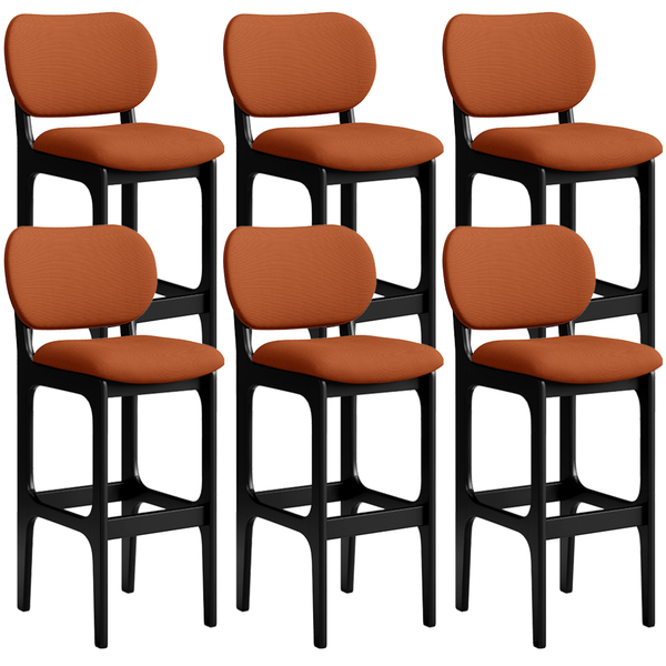 Kit 06 Banquetas Alta Bar Cozinha Sala Jantar Fixa Betta L02