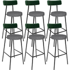 Kit 06 Banquetas Alta Bar Cozinha Sala Jantar Milão L02 Facto