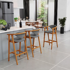 Kit 06 Banquetas Alta Cozinha Bancada Bar Sala De Jantar Fixa