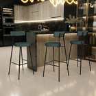 Kit 06 Banquetas Alta Cozinha Bar Sala De Jantar Em Aço Milão