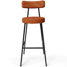 Kit 06 Banquetas Alta Cozinha Bar Sala De Jantar Em Aço Milão