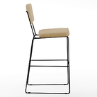 Kit 06 Banquetas Alta Cozinha Sala De Jantar Base Aço Fixa Al