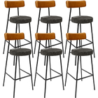 Kit 06 Banquetas Alta Cozinha Sala De Jantar Milão L02 Courís