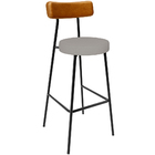 Kit 06 Banquetas Alta Cozinha Sala Jantar Aço Milão L02 Courí