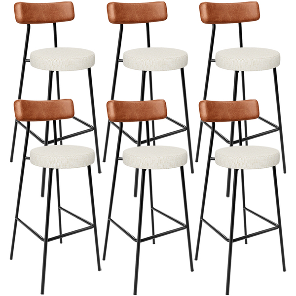 Kit 06 Banquetas Alta Cozinha Sala Jantar Milão L02 Couríssim