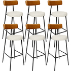 Kit 06 Banquetas Alta Cozinha Sala Jantar Milão L02 Couríssim