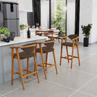 Kit 06 Banquetas Alta Para Cozinha Bancada Bar Sala De Jantar