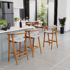 Kit 06 Banquetas Alta Para Cozinha Bancada Bar Sala De Jantar