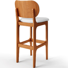 Kit 06 Banquetas Alta Para Cozinha Madeira Fixa Betta L02 Imb
