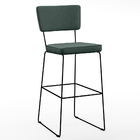 Kit 06 Banquetas Alta Para Cozinha Sala Base Em Aço Fixa Alla