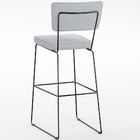 Kit 06 Banquetas Alta Para Cozinha Sala De Jantar Base Em Aço