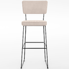 Kit 06 Banquetas Alta Para Cozinha Sala De Jantar Base Em Aço