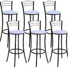 Kit 06 Banquetas Alta Stell Bq10 Hks Milani Store