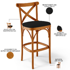 Kit 06 Banquetas Altas Cozinha Bancada Bar Sala De Jantar Est