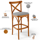 Kit 06 Banquetas Altas Cozinha Bancada Bar Sala De Jantar Est