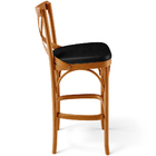 Kit 06 Banquetas Altas Cozinha Bancada Bar Sala Jantar Estofa